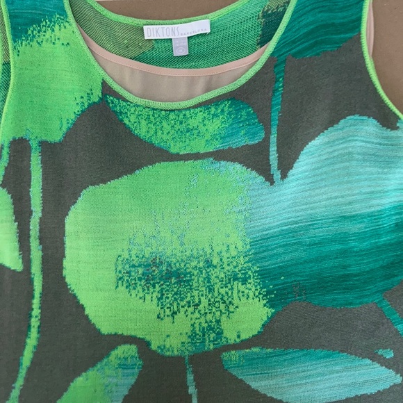 Resort Patterned Sweater Dress w Chemise Lining - Picture 8 of 9